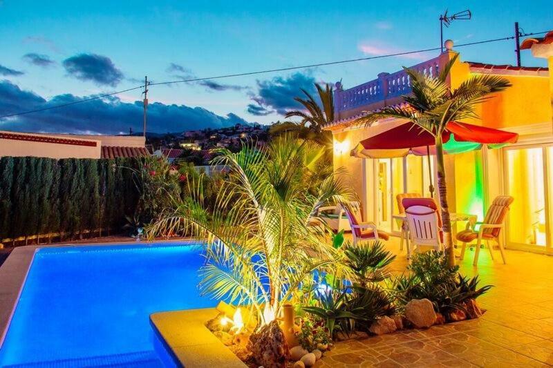 Villa Hayahay With Private Pool & Amazing View Calpe Eksteriør bilde